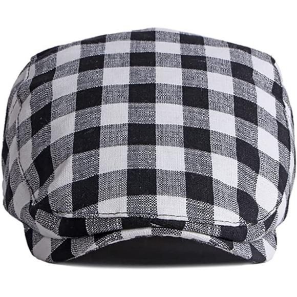 Men Flat Cap Newsboy Hat Beret Cabbie Ivy Cap Adjustable Gatsby Hat Driving - Picture 1 of 7